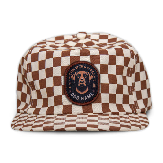 Chocolate Lab Unstructured Checkerboard