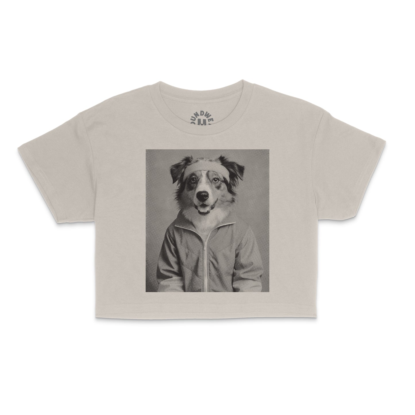 Australian Shepherd Retro Crop T-Shirt