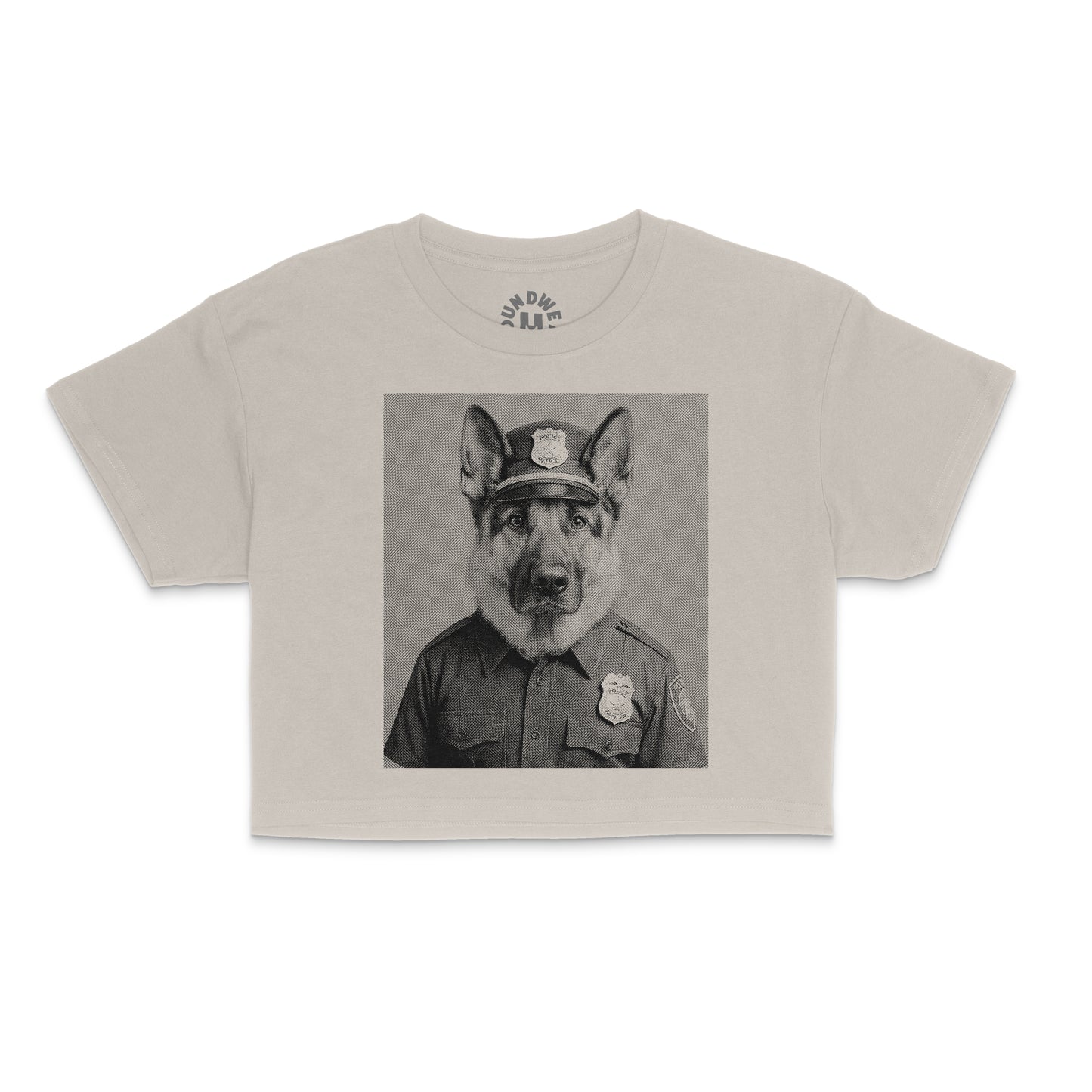 German Shepherd Retro Crop T-Shirt