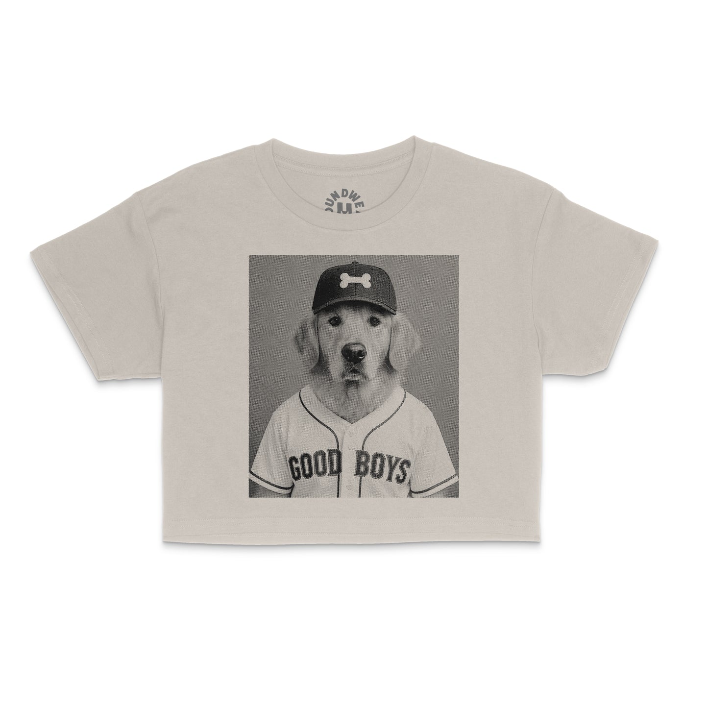 Golden Retriever Retro Crop T-Shirt