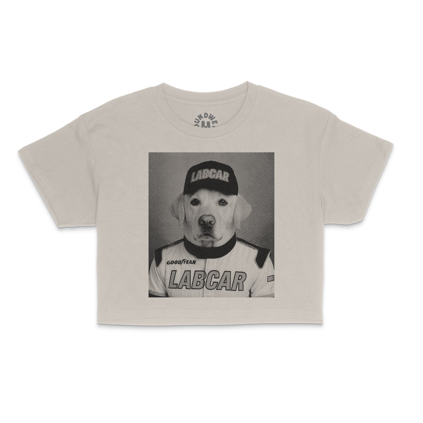 Yellow Lab Retro Crop T-Shirt