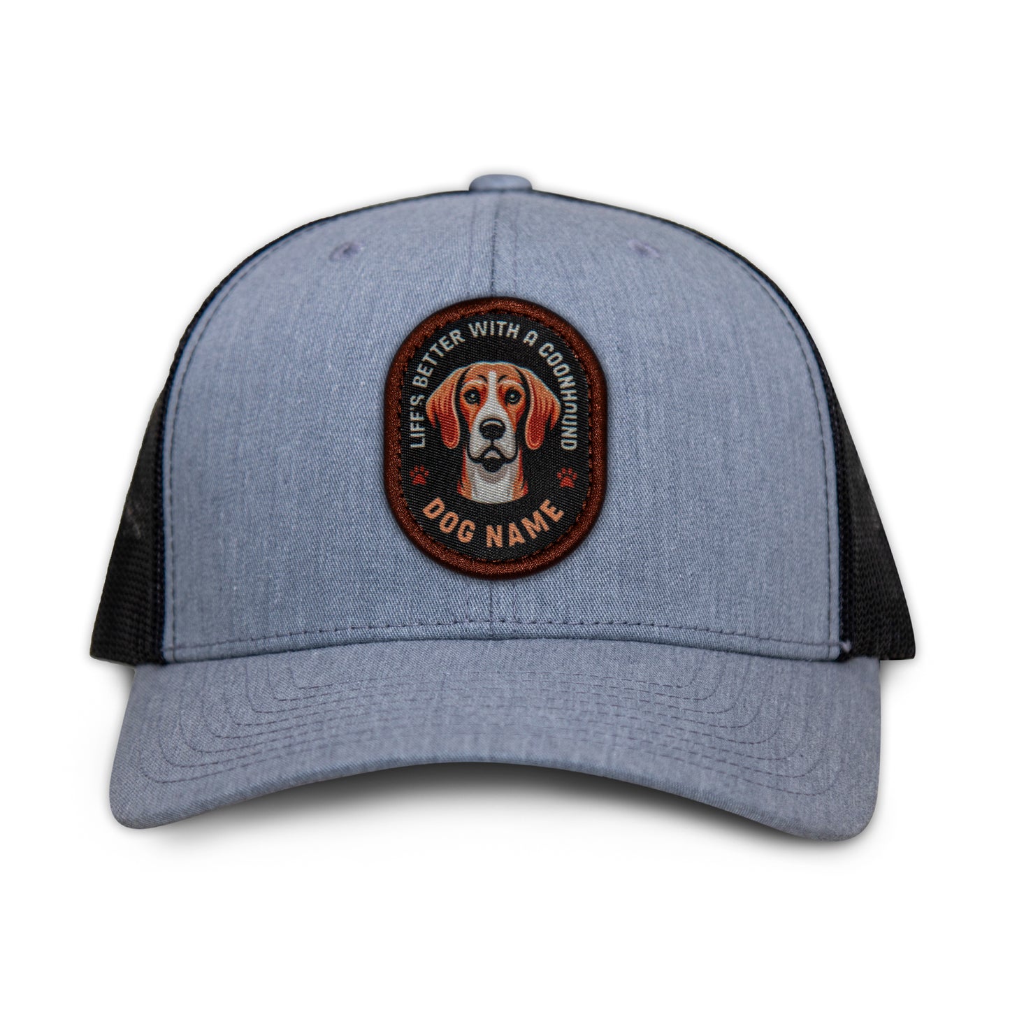 Coonhound (Red & White) Trucker