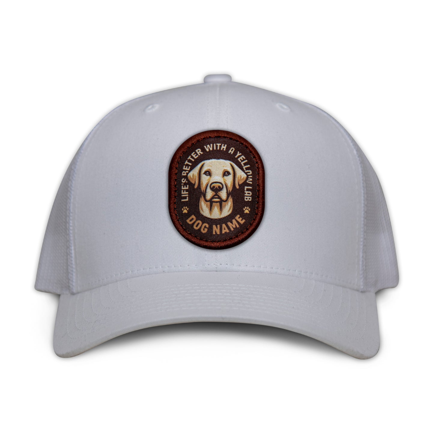 Yellow Lab Trucker