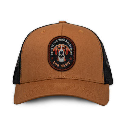Coonhound (Red & White) Trucker
