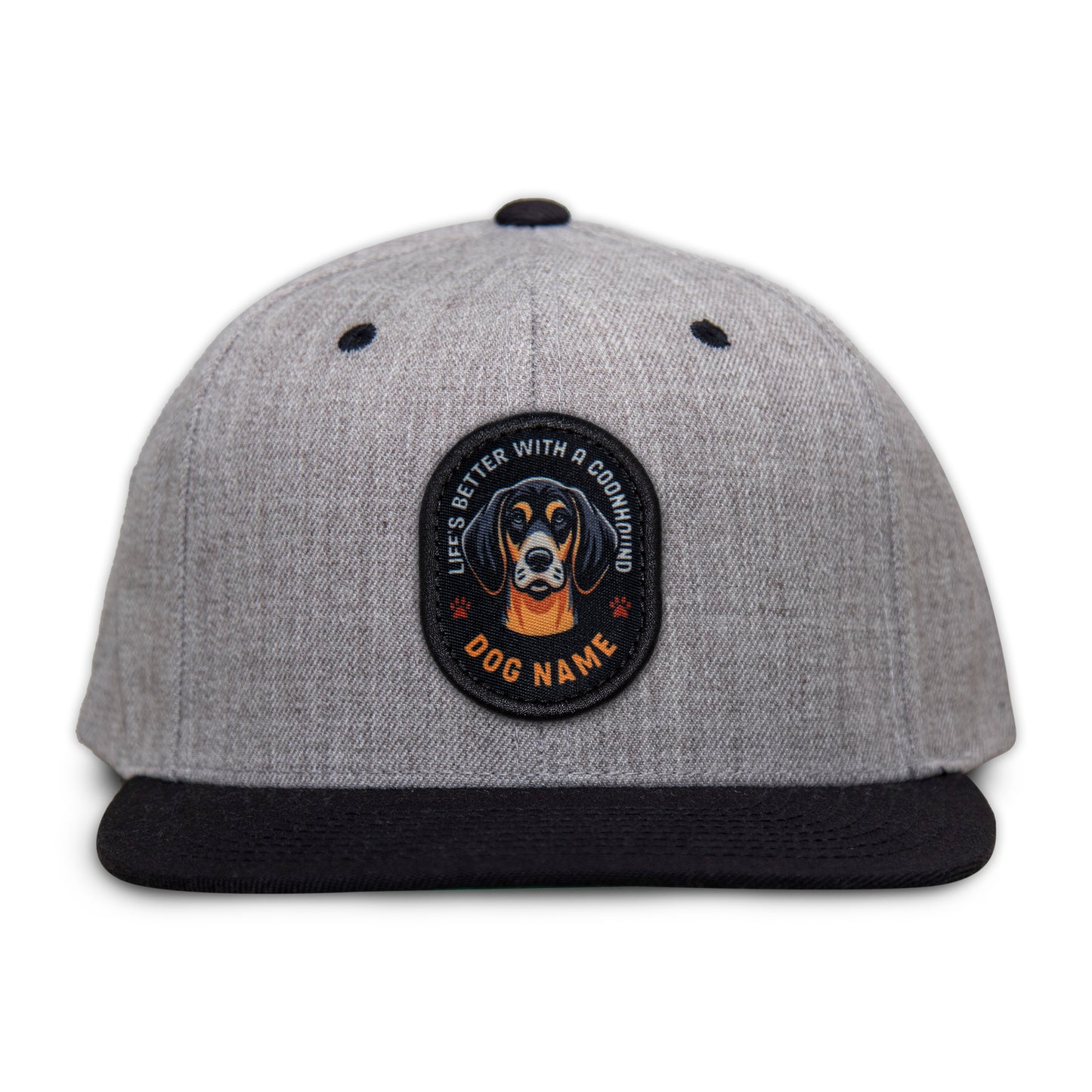 Coonhound (Black & Tan) Flat Bill