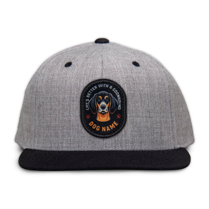 Coonhound (Black & Tan) Flat Bill