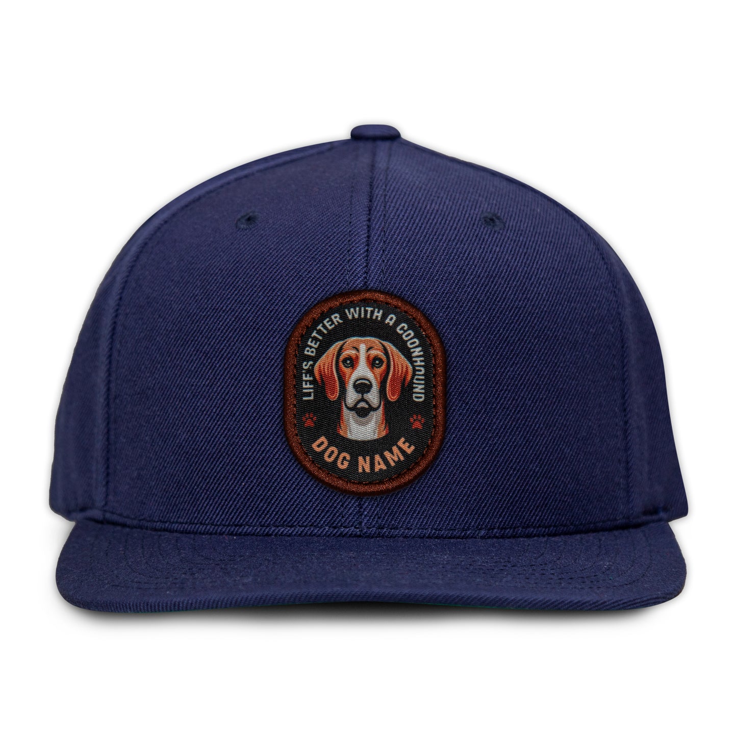 Coonhound (Red & White) Flat Bill