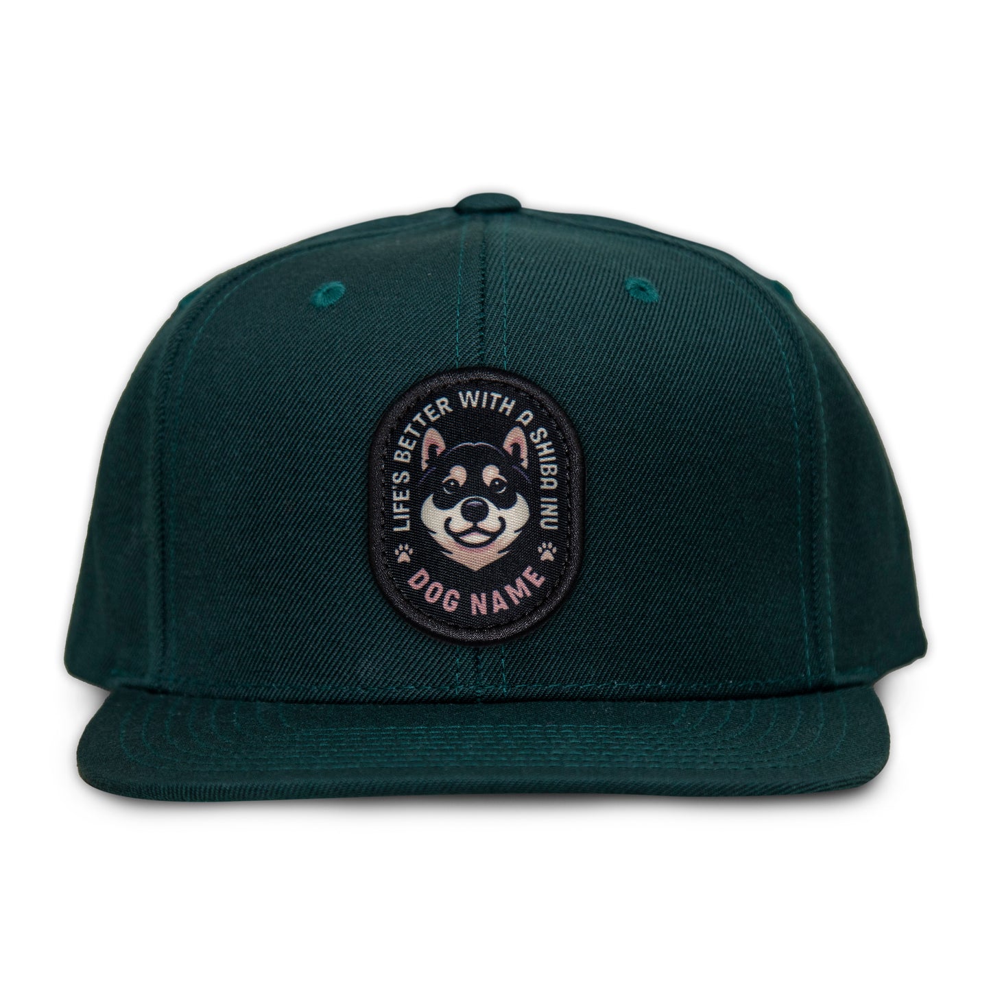 Shiba Inu (Black & Tan) Flat Bill