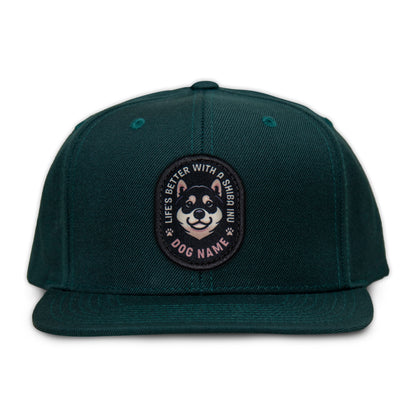 Shiba Inu (Black & Tan) Flat Bill