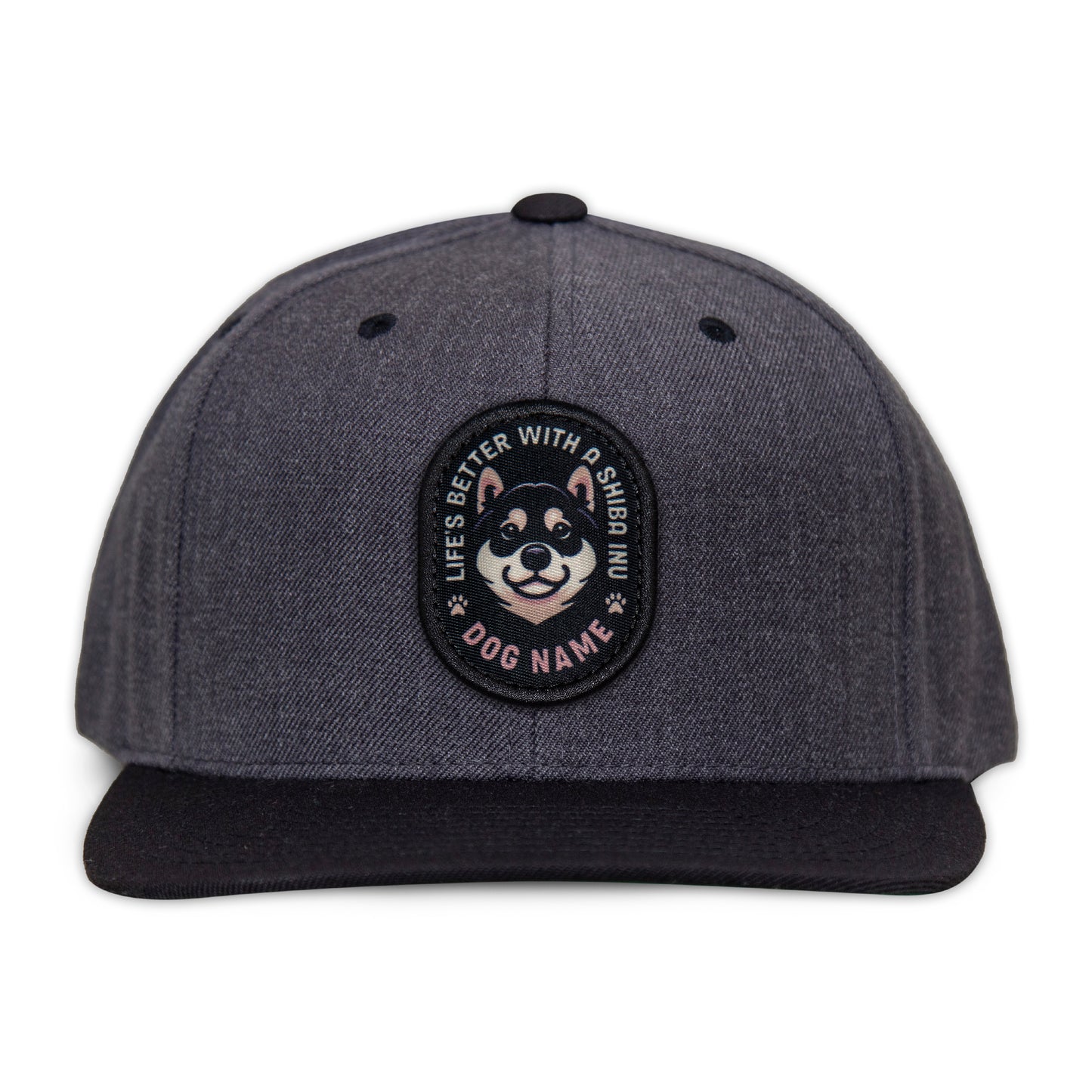 Shiba Inu (Black & Tan) Flat Bill