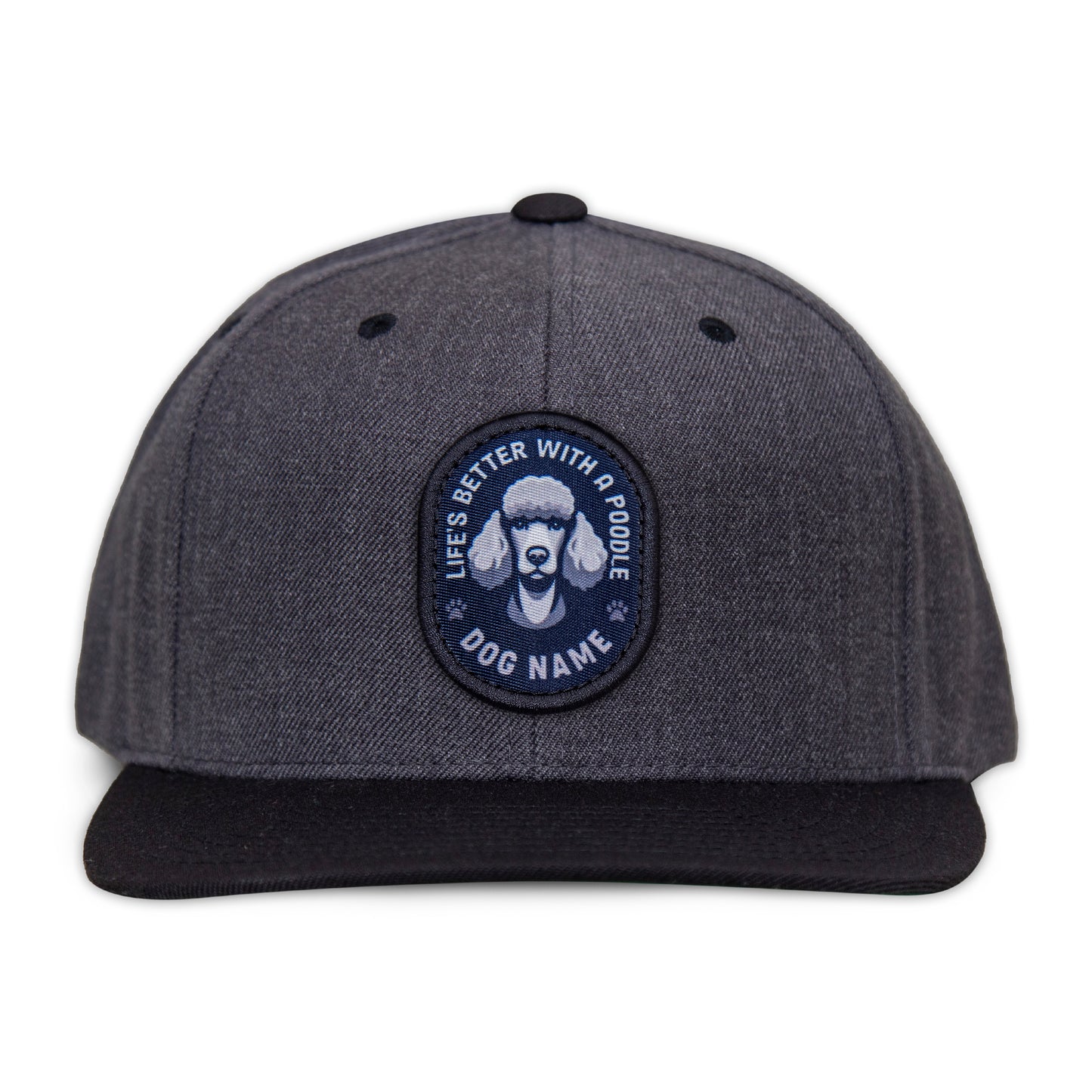 Poodle (Silver) Flat Bill