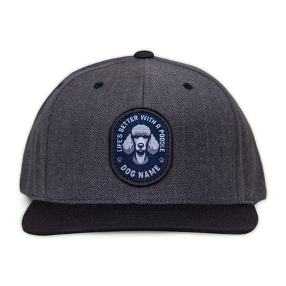 Poodle (Silver) Flat Bill