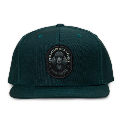 Poodle (Black) Flat Bill