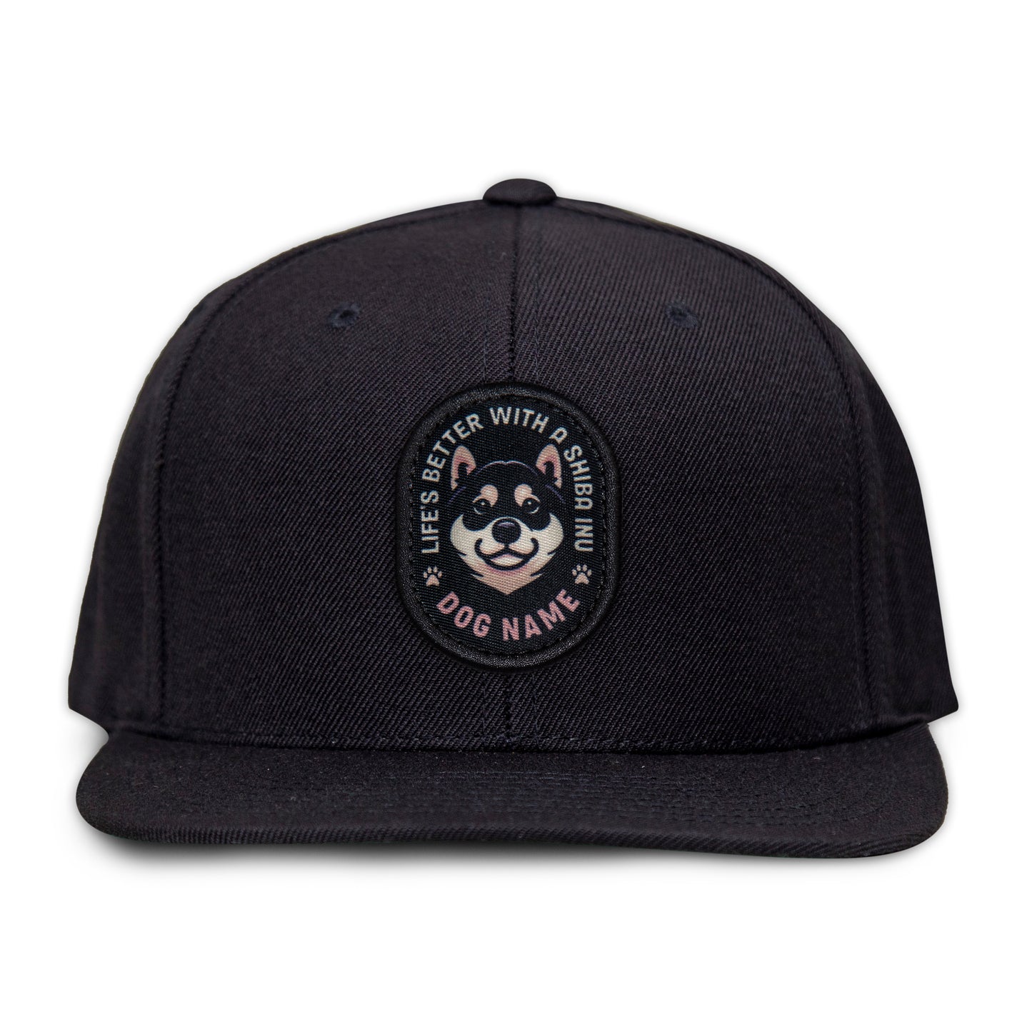 Shiba Inu (Black & Tan) Flat Bill