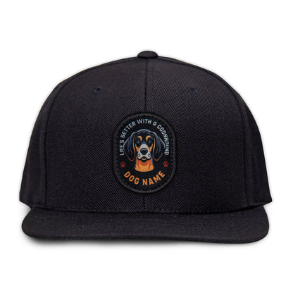 Coonhound (Black & Tan) Flat Bill