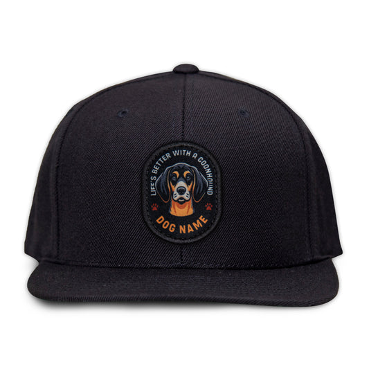 Coonhound (Black & Tan) Flat Bill