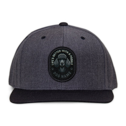 Poodle (Black) Flat Bill