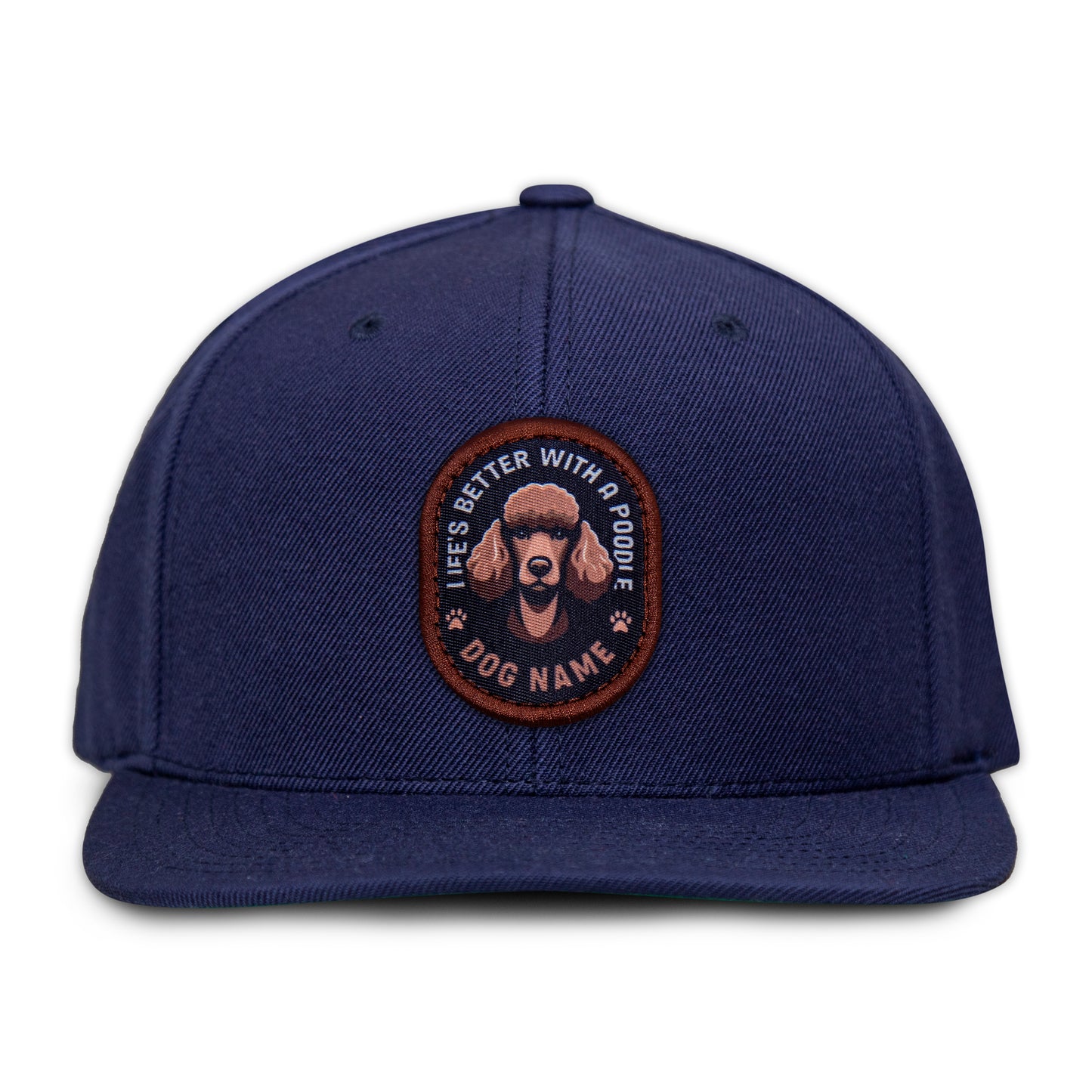 Poodle (Brown) Flat Bill