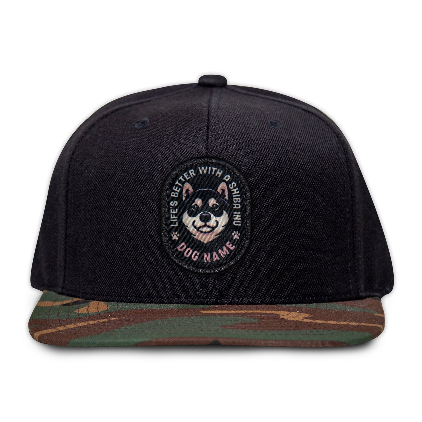 Shiba Inu (Black & Tan) Flat Bill