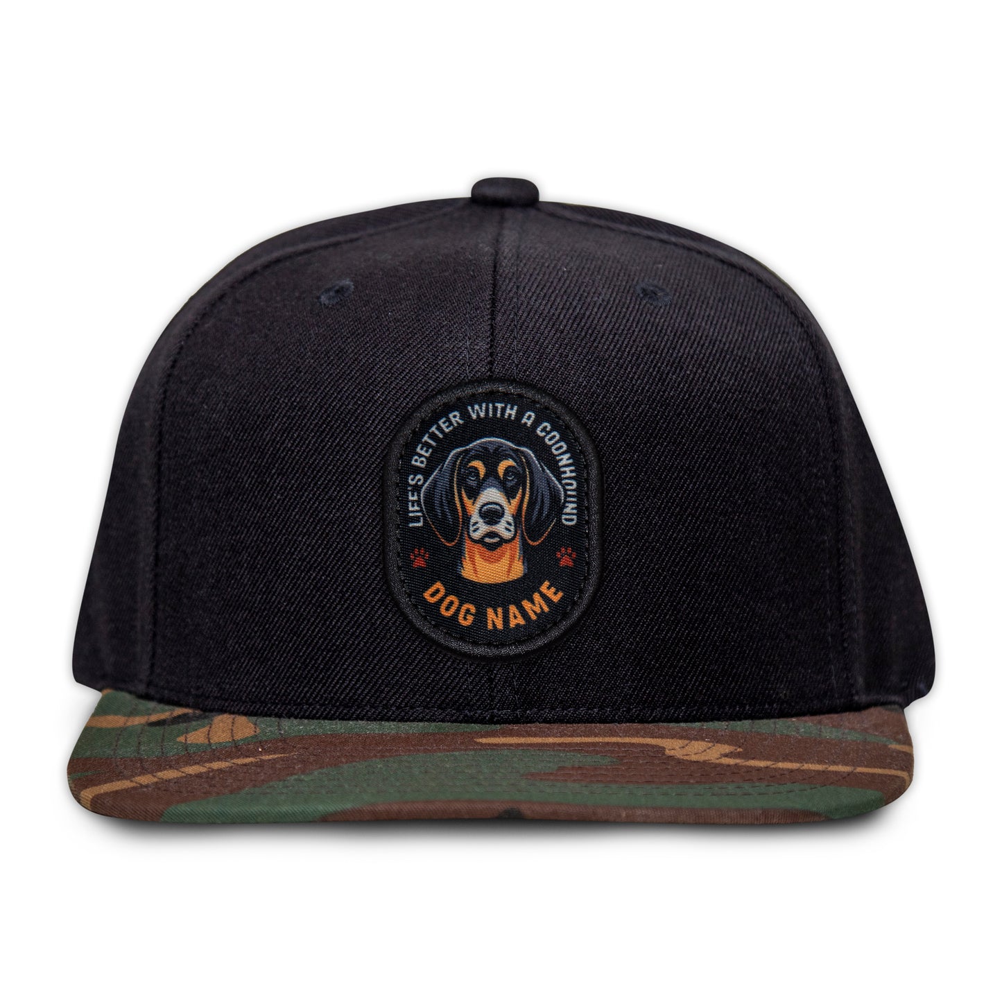 Coonhound (Black & Tan) Flat Bill