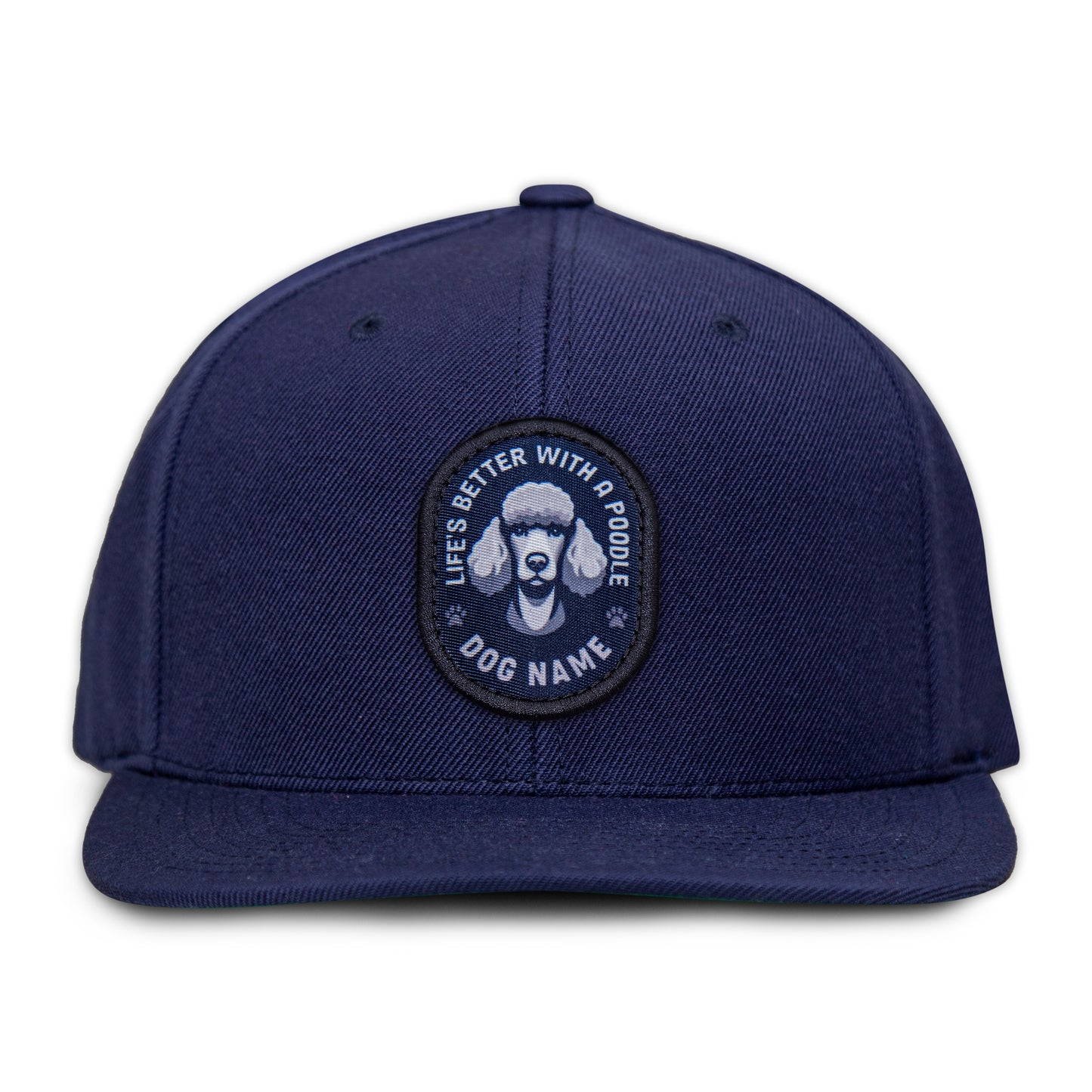 Poodle (Silver) Flat Bill