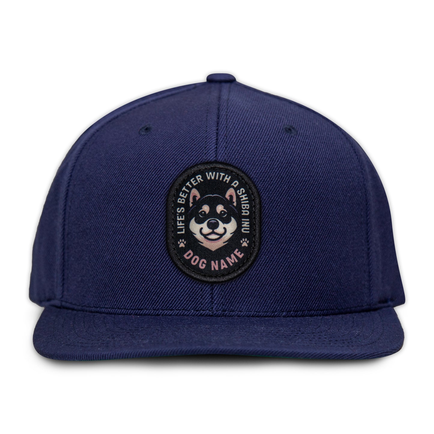 Shiba Inu (Black & Tan) Flat Bill