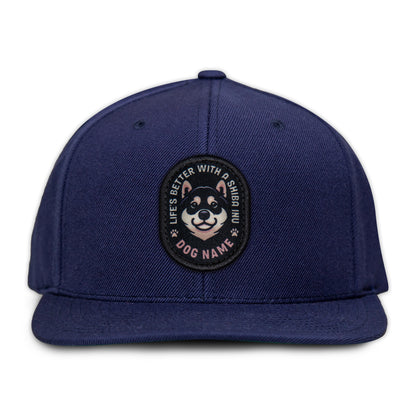 Shiba Inu (Black & Tan) Flat Bill