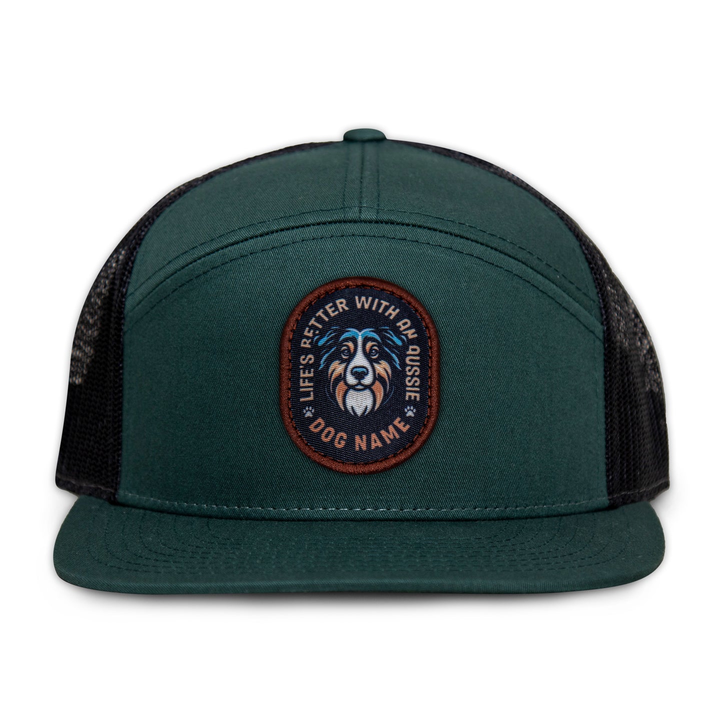 Australian Shepherd Flat Bill Trucker