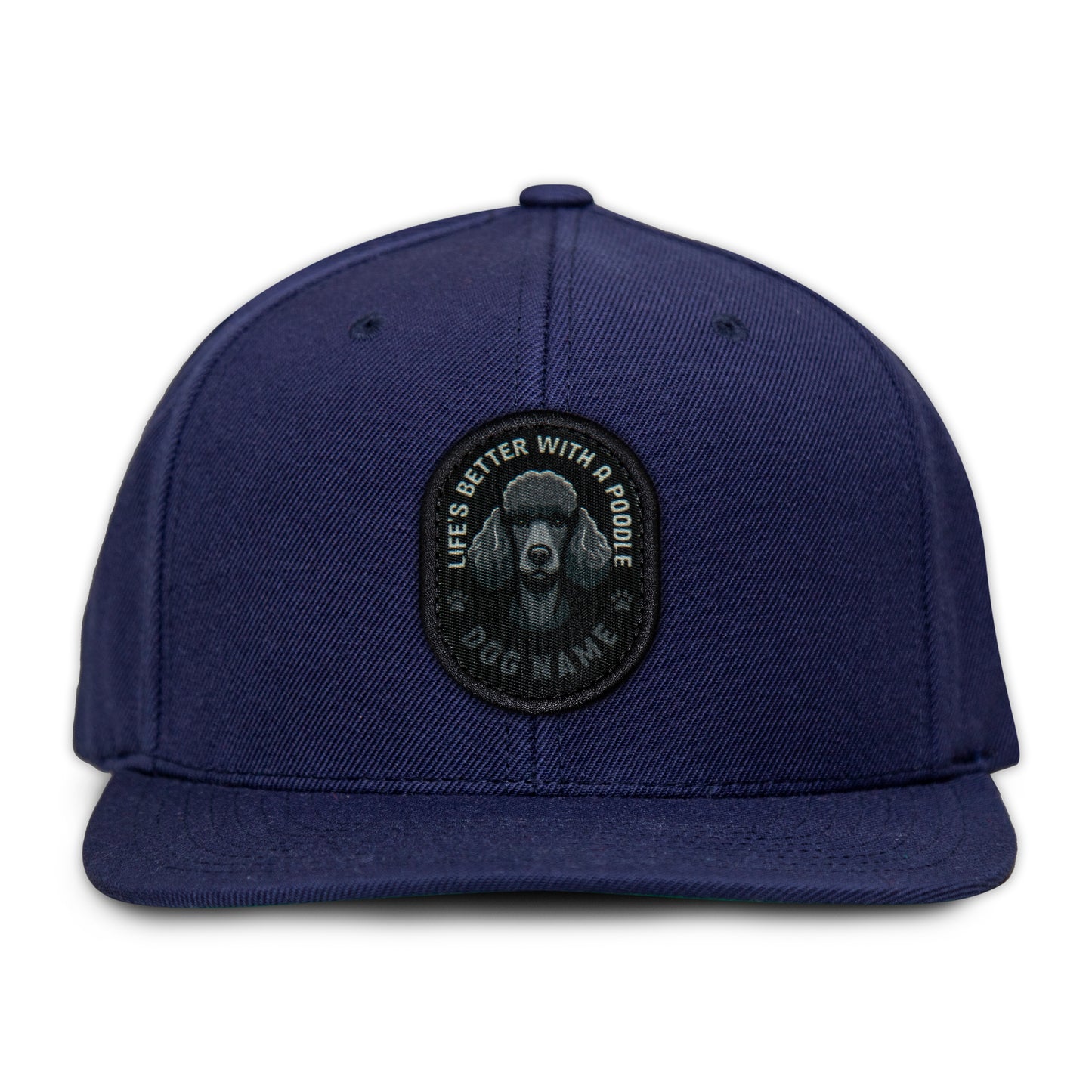 Poodle (Black) Flat Bill