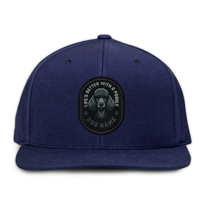 Poodle (Black) Flat Bill