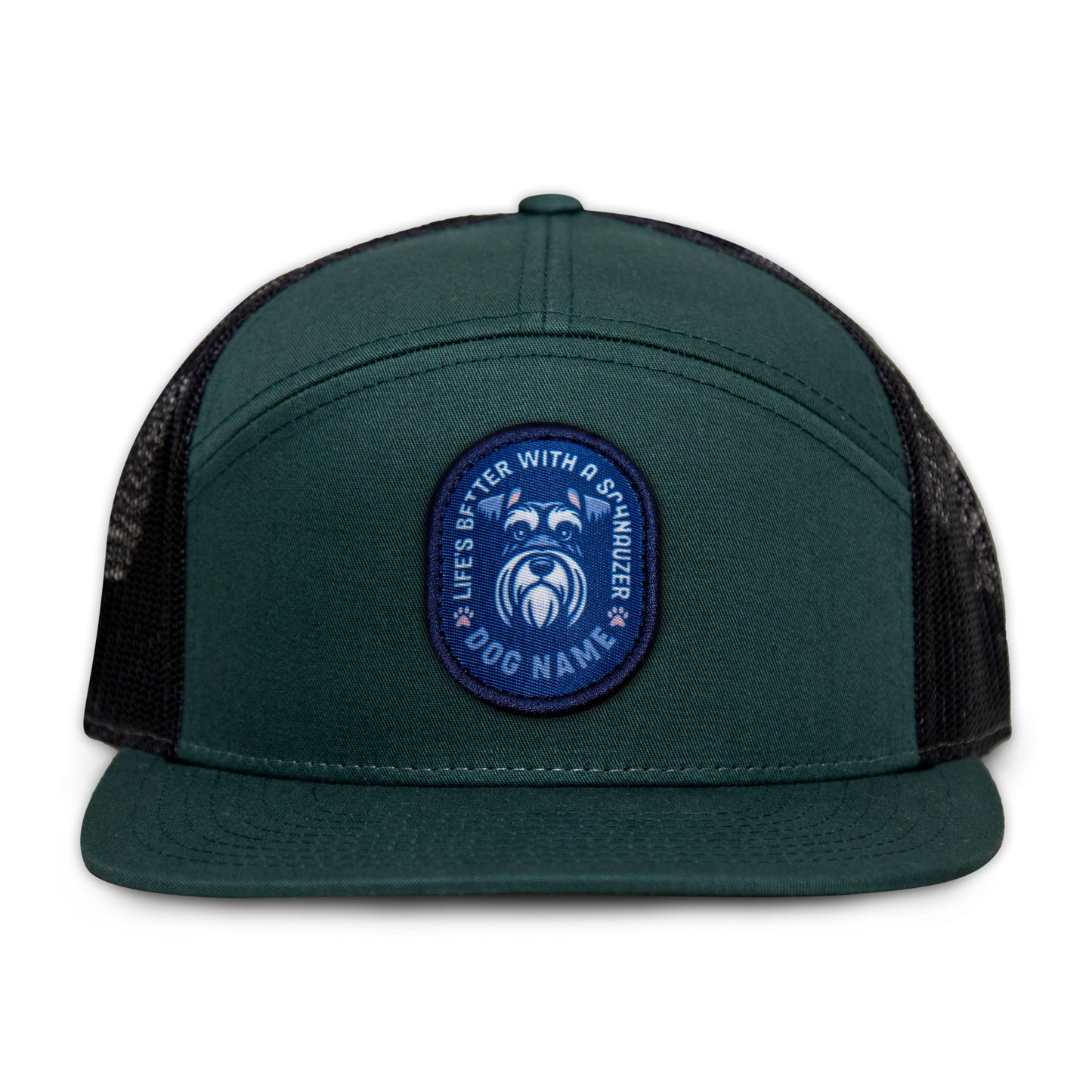 Schnauzer Flat Bill Trucker