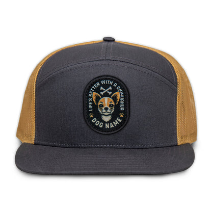 Chihuahua (Light/Tan) Flat Bill Trucker