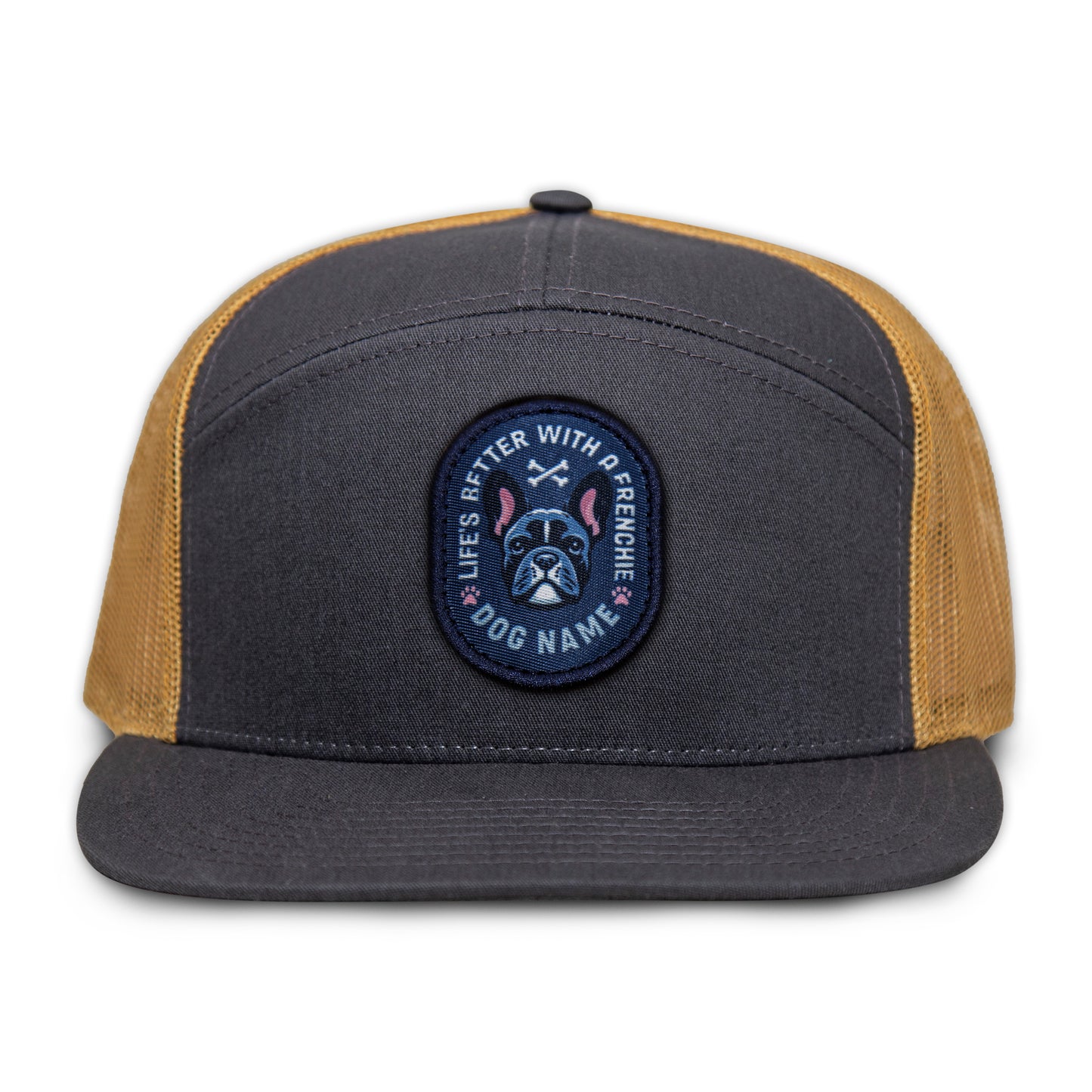 French Bulldog Flat Bill Trucker