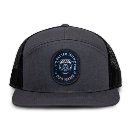 Pug Flat Bill Trucker