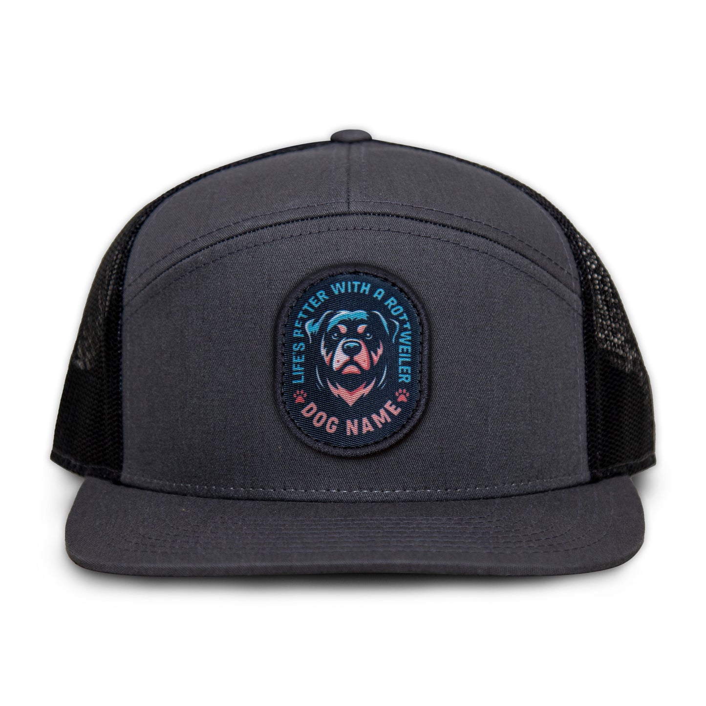 Rottweiler Flat Bill Trucker