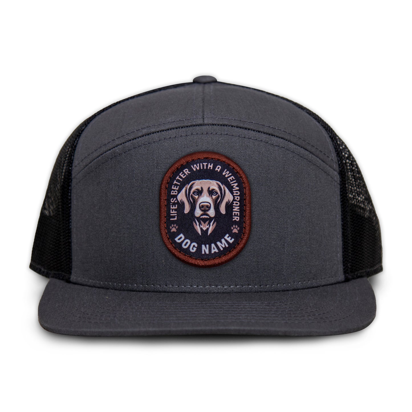 Weimaraner Flat Bill Trucker