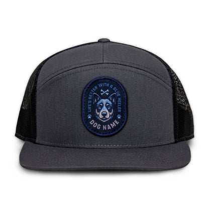 Blue Heeler Flat Bill Trucker