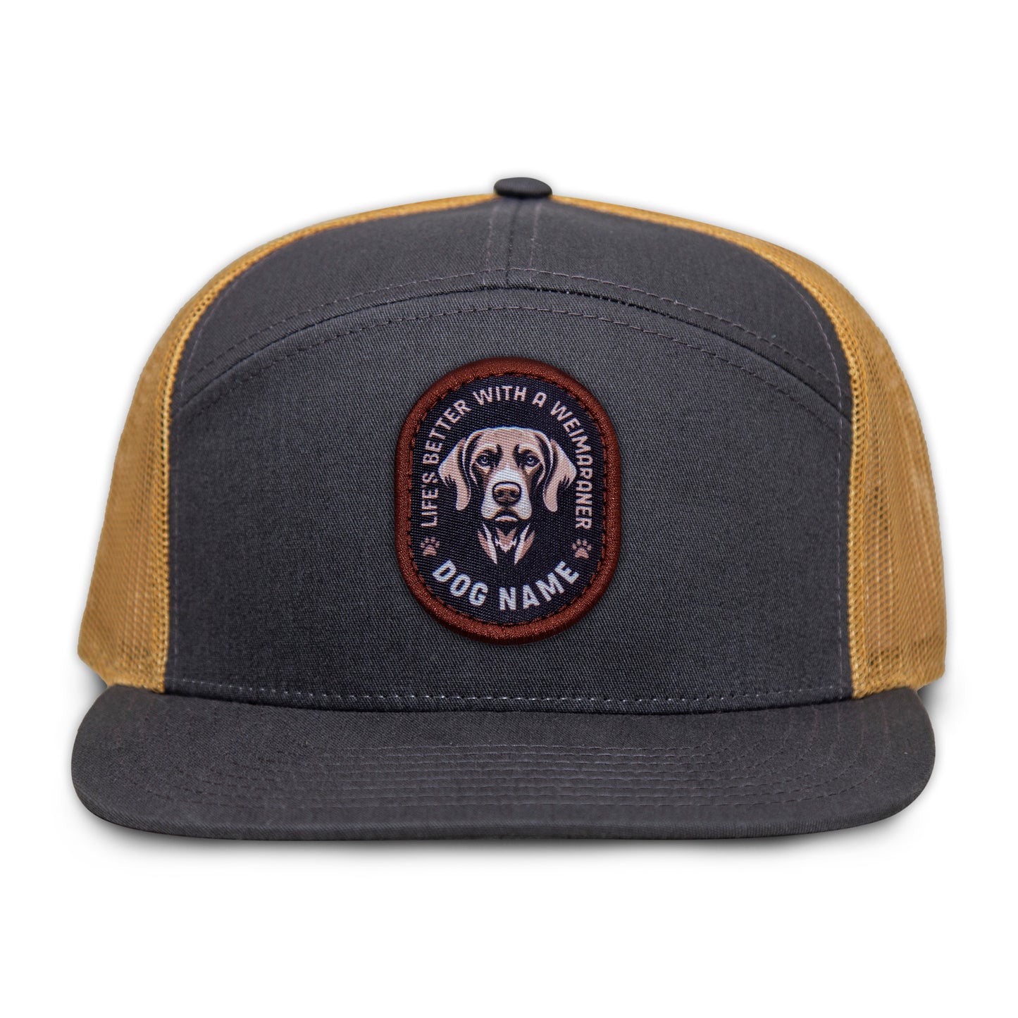 Weimaraner Flat Bill Trucker