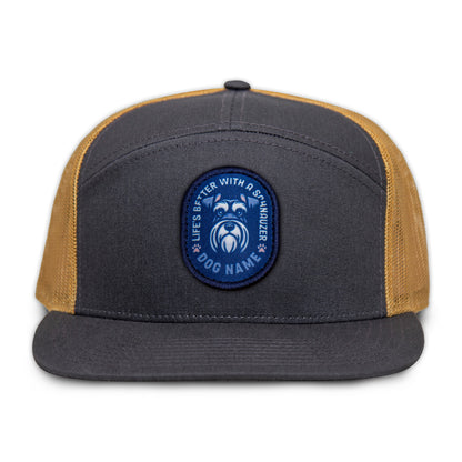 Schnauzer Flat Bill Trucker