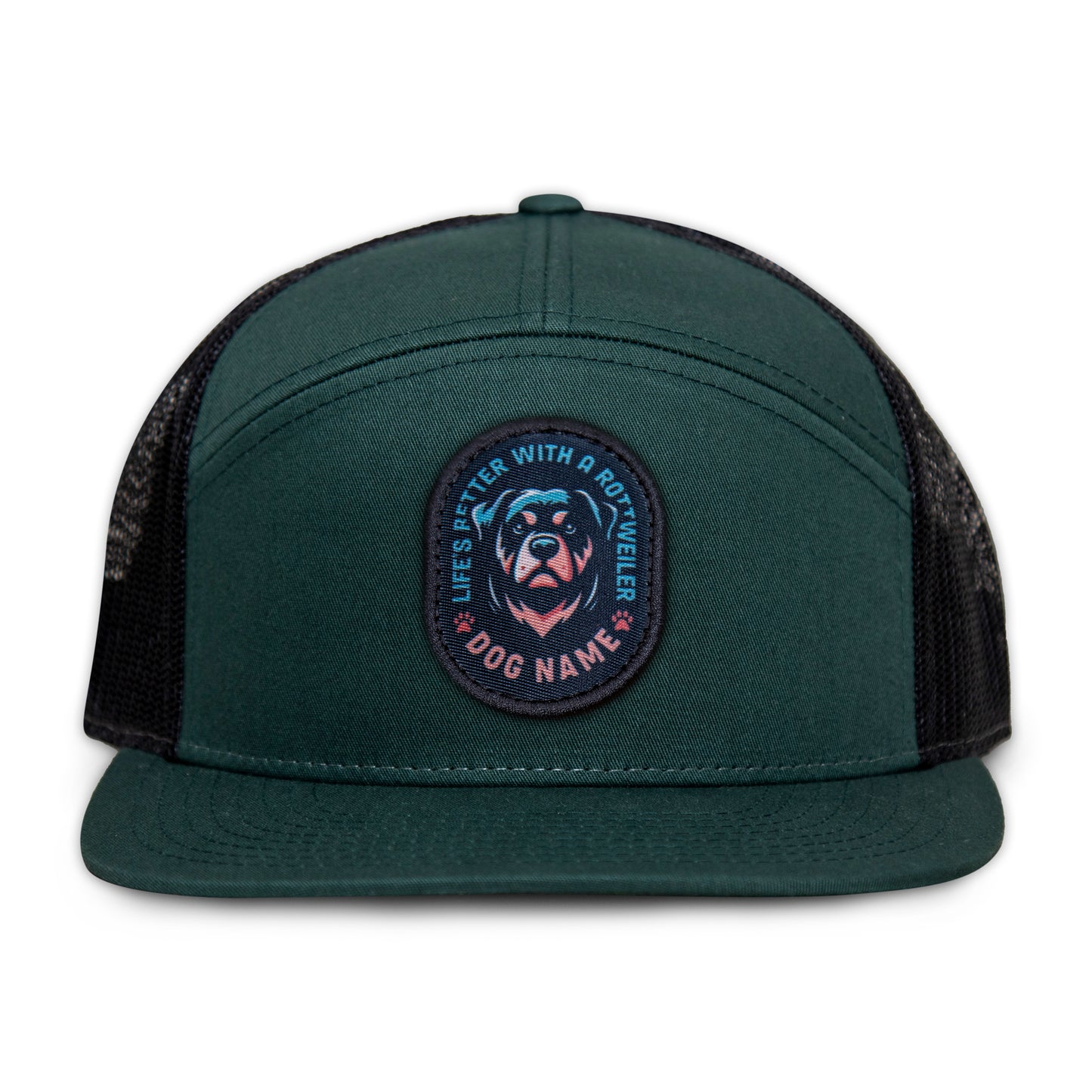 Rottweiler Flat Bill Trucker