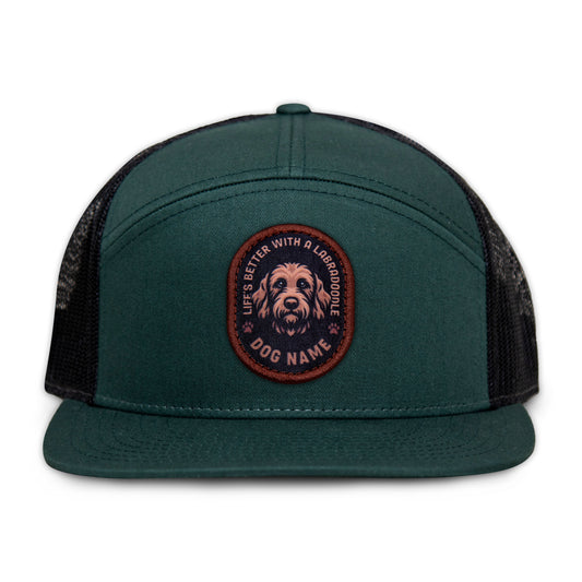 Labradoodle Flat Bill Trucker