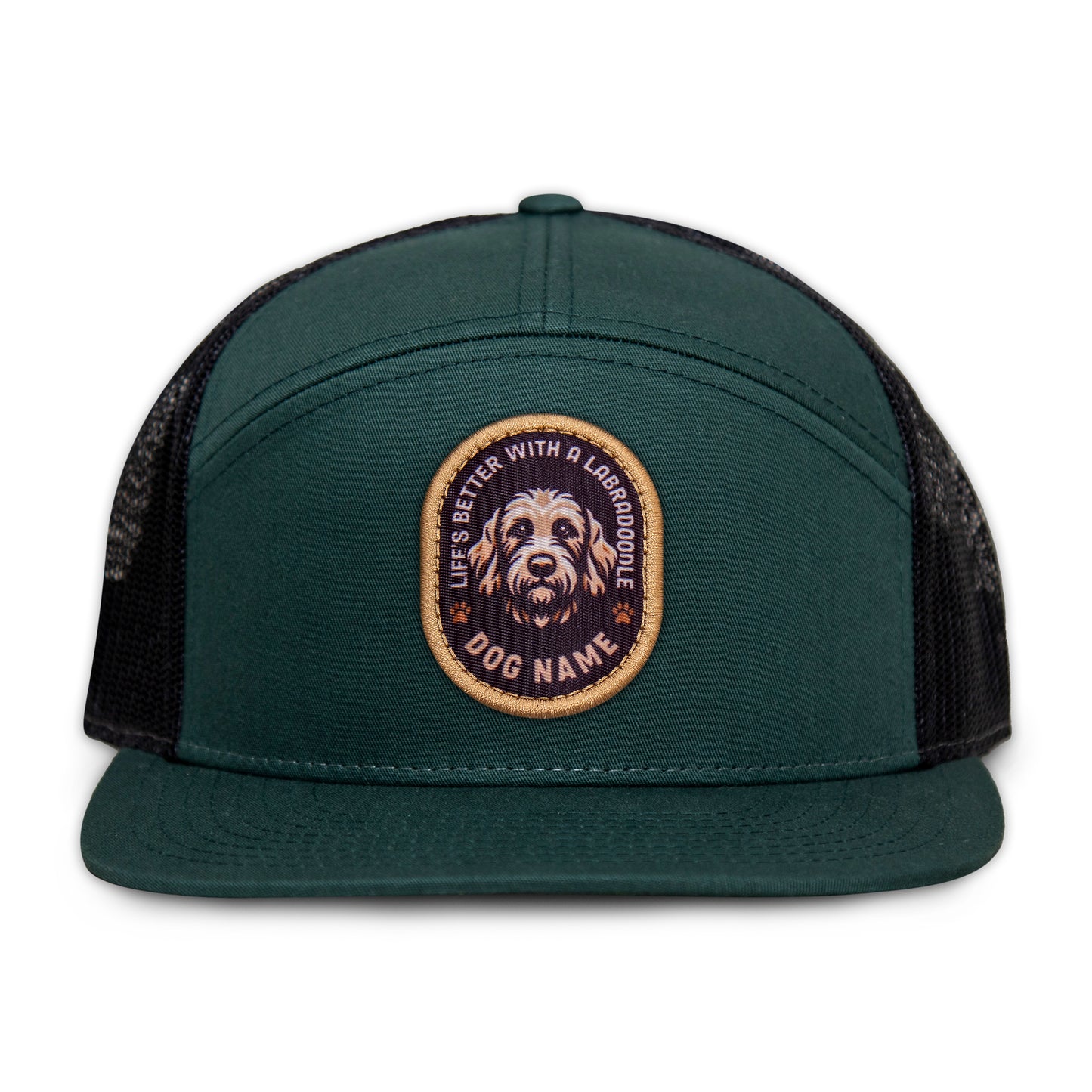 Labradoodle (Light) Flat Bill Trucker