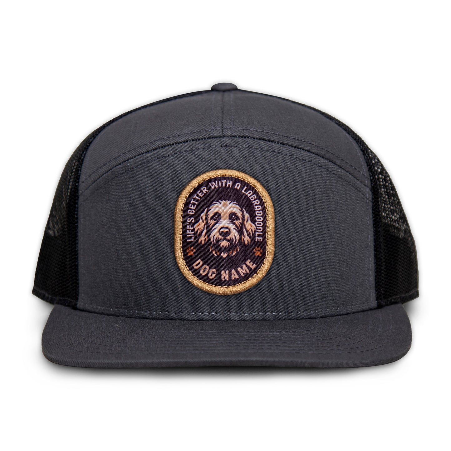 Labradoodle (Light) Flat Bill Trucker