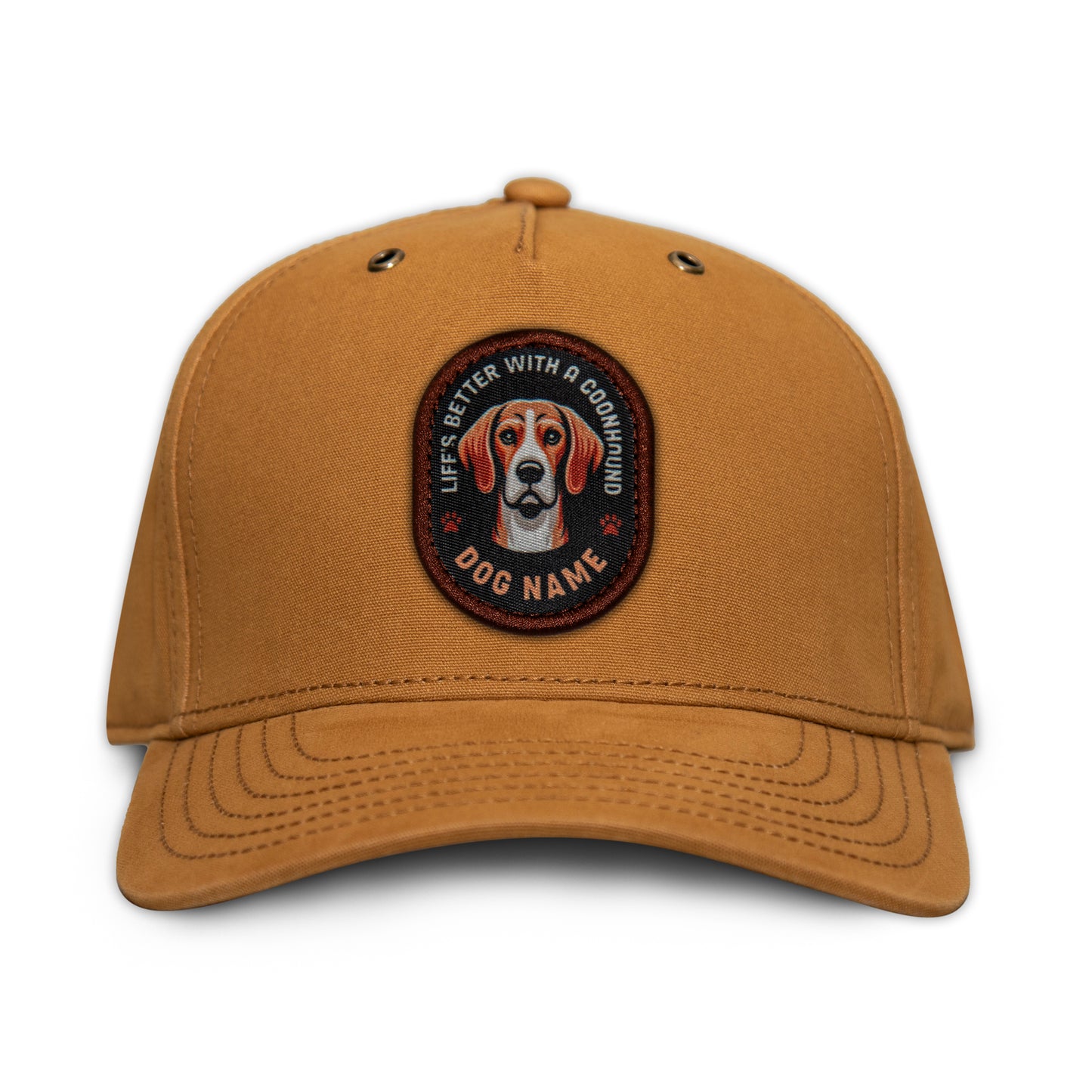 Coonhound (Red & White) Snapback