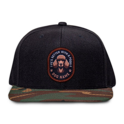 Poodle (Brown) Flat Bill