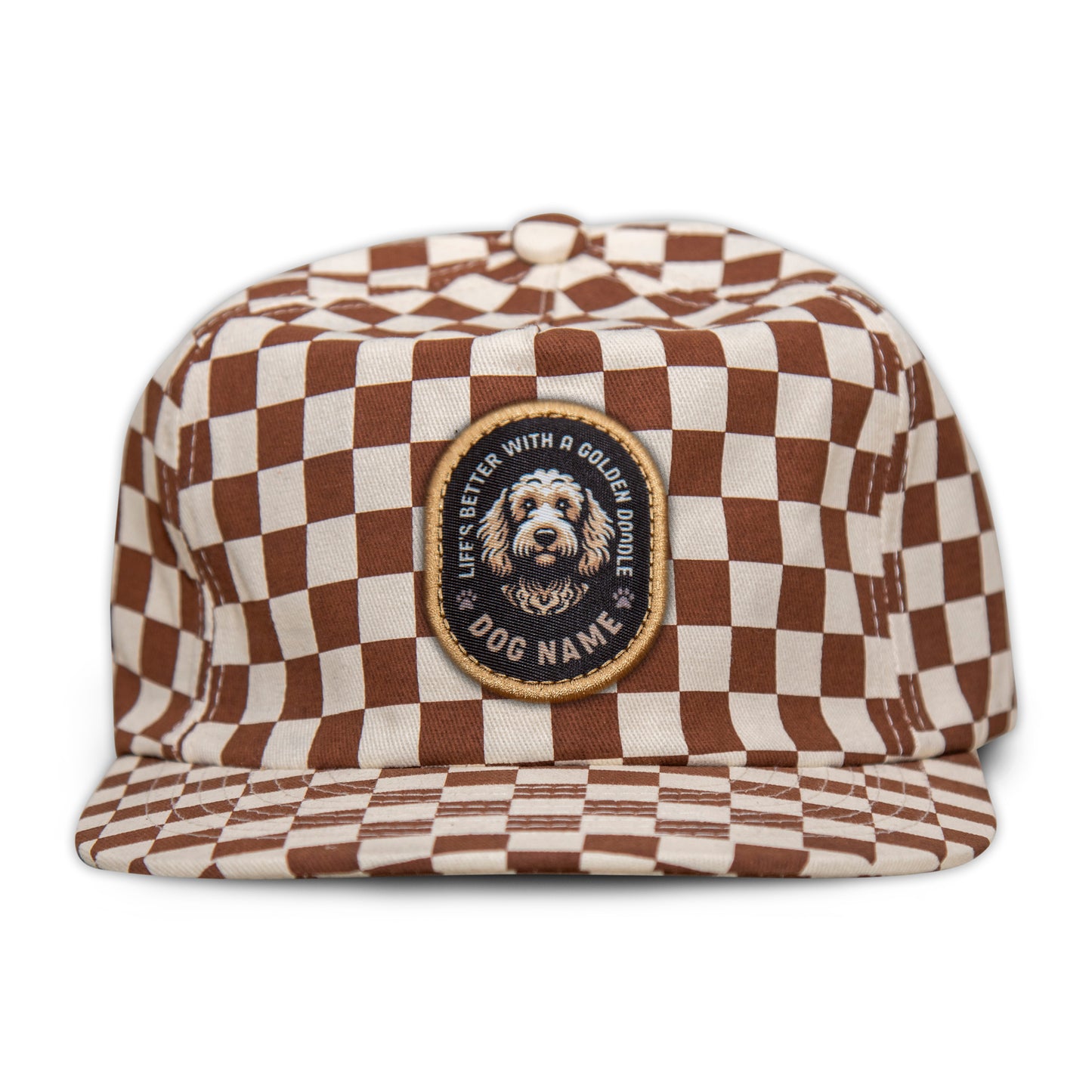 Golden Doodle Unstructured Checkerboard