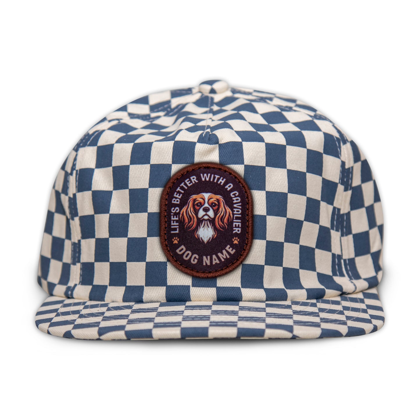 Cavalier King Charles Spaniel Unstructured Checkerboard