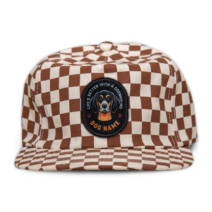 Coonhound (Black & Tan) Unstructured Checkerboard