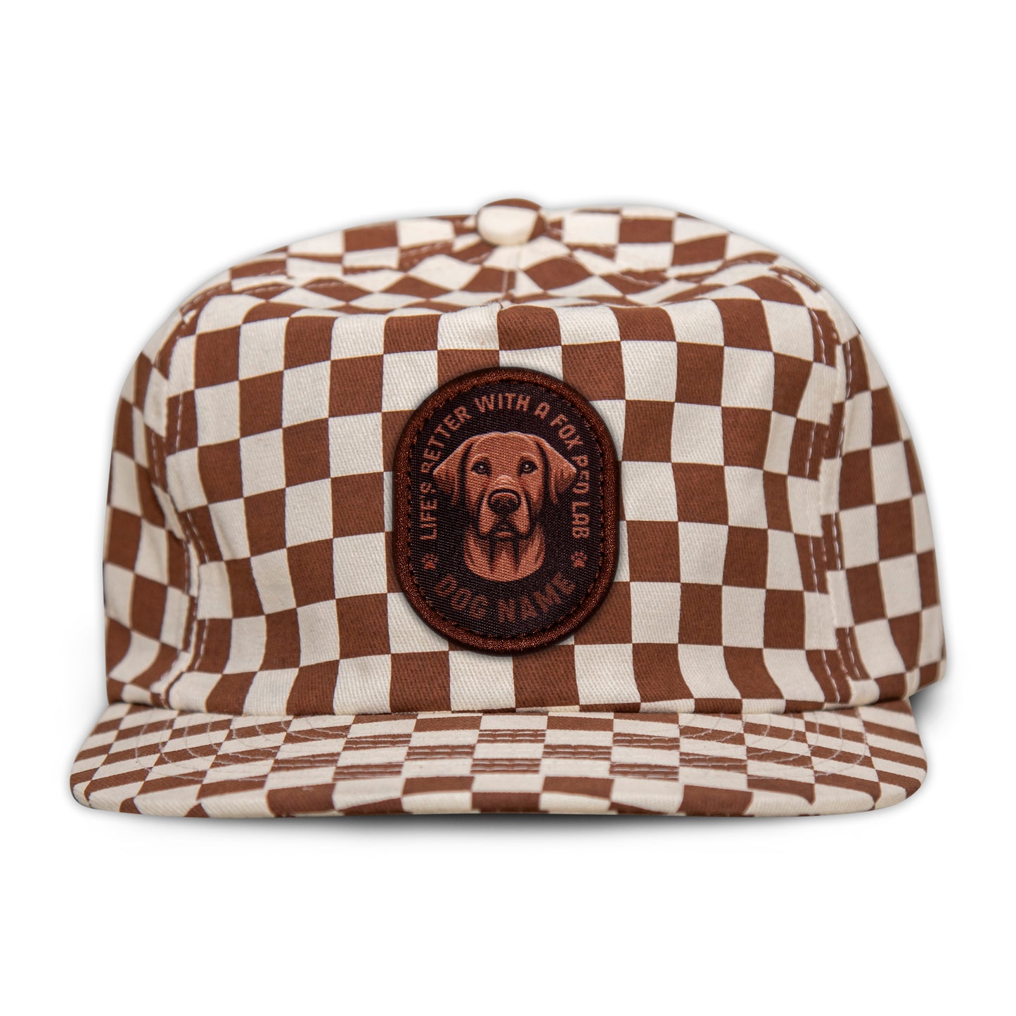Fox Red Lab Unstructured Checkerboard