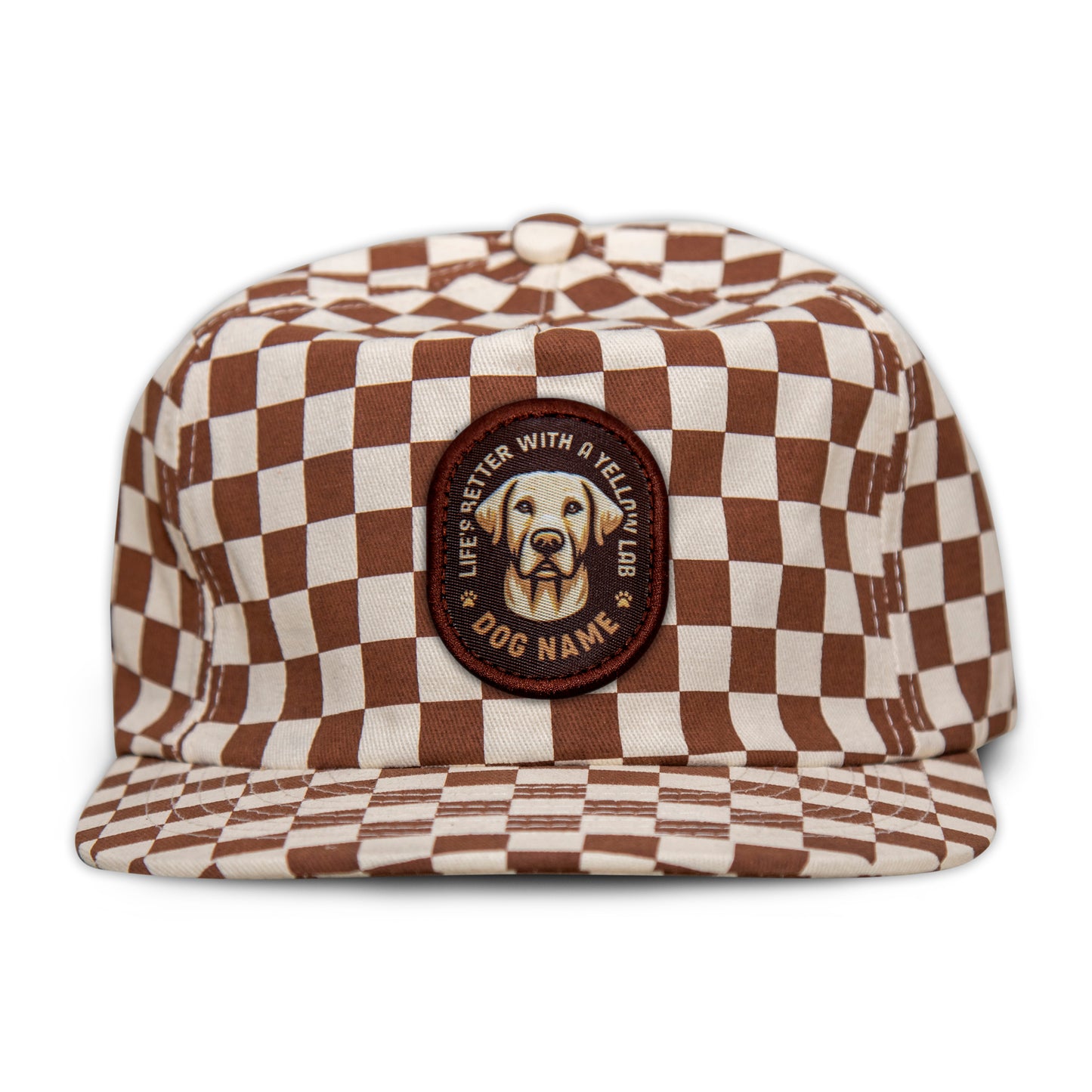 Yellow Lab Unstructured Checkerboard